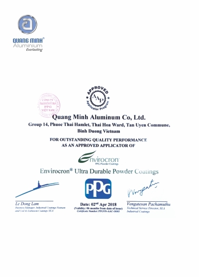 Chứng nhận từ sơn PPG