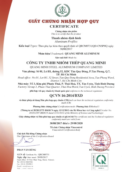 Giấy chứng nhận hợp quy